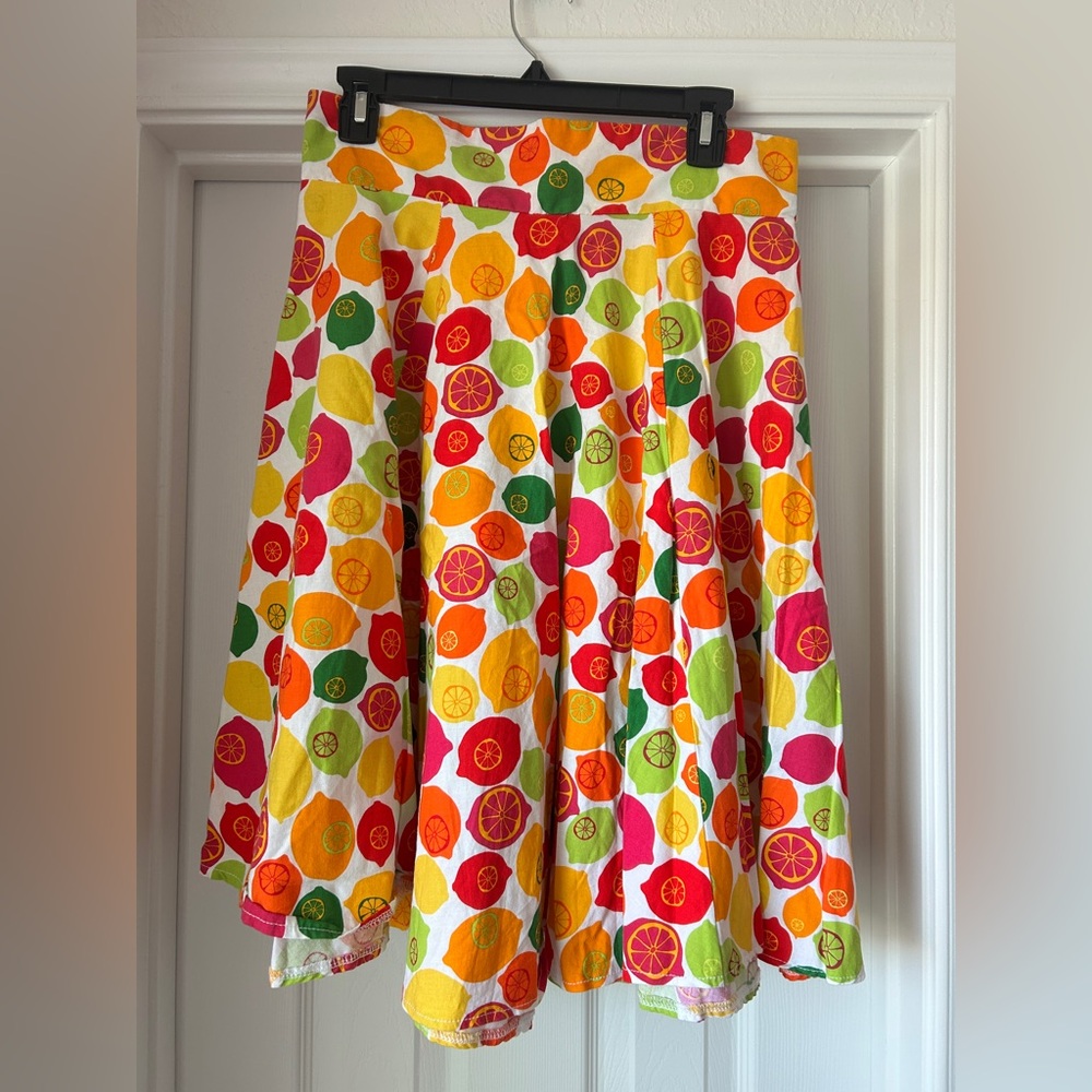 Shabby Apple | Colorful Citrus Print Women's Skirt / Strapless Dress